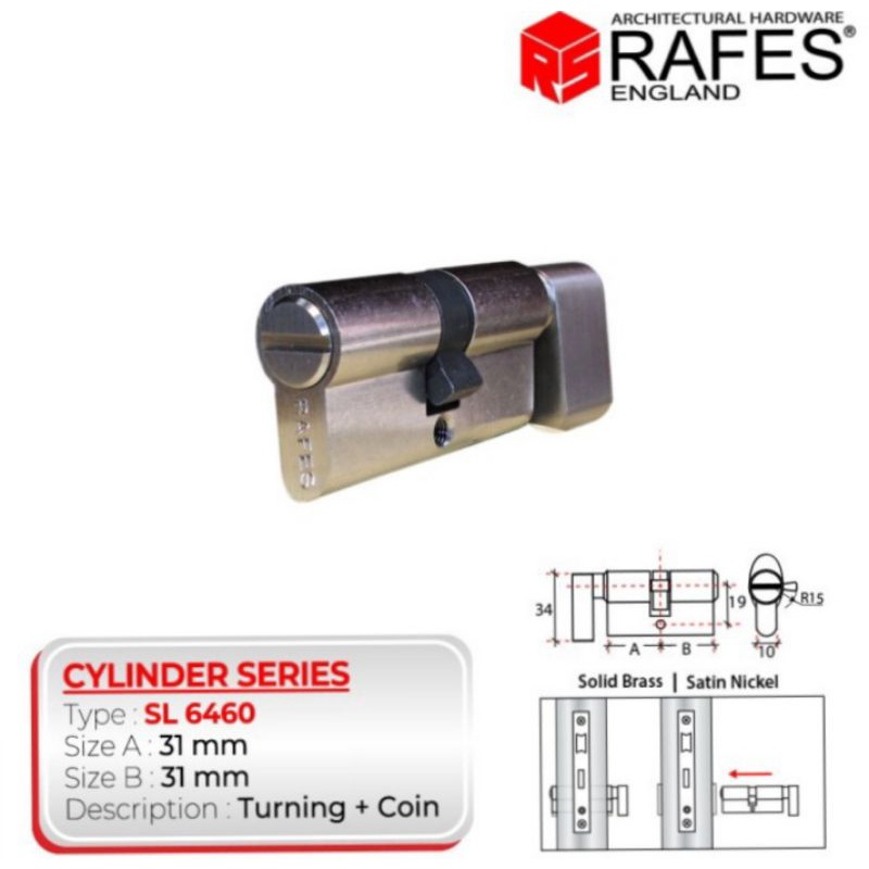 Silinder kunci Rafes SL 6460