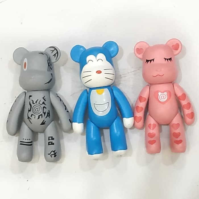 Bearbrick Doraemon Cs Action Figure Lego set 3