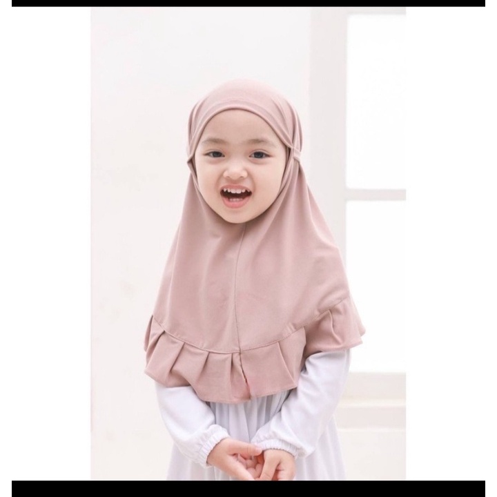 HIJAB ANAK BAYI BERGO SYAKILA ( 1 BULAN - 2 tahun ) / kerudung anak perempuan / jilbab anak terbaru