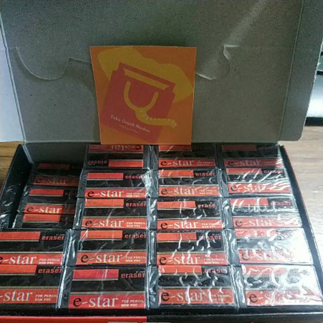 

Penghapus pensil E star Eraser 2b Hitam