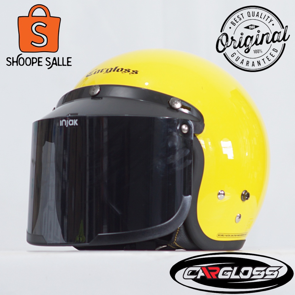 Helm Cargloss Original CFM Retro Helm Bogo Retro Helm Half Face Kaca Injak Series 1