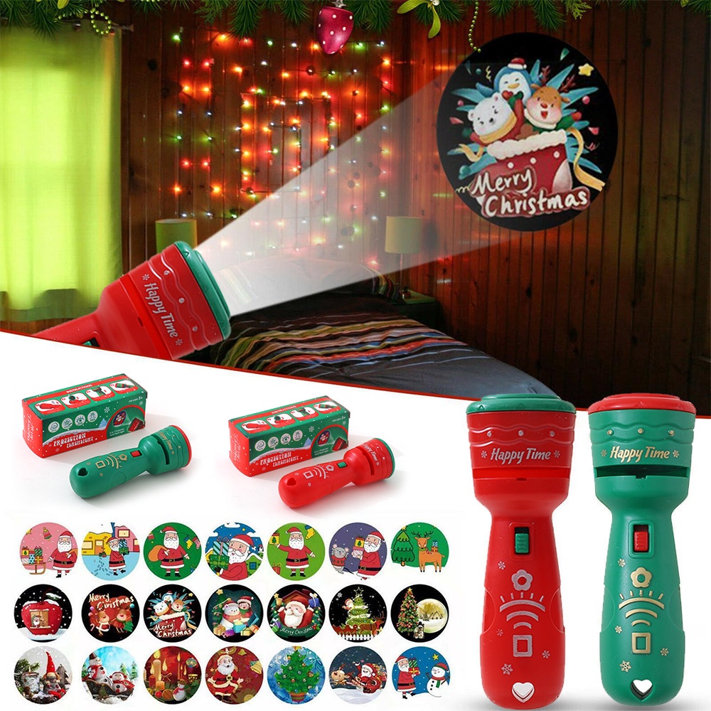 Mainan Senter Proyektor Slide Untuk Hadiah Natal Anak