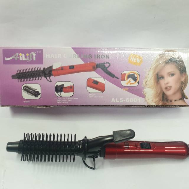 Alat Catok Rambut  Kriting Murah dan Catokan Sisir Keriting curler Suhu  Bagus ALS-6801