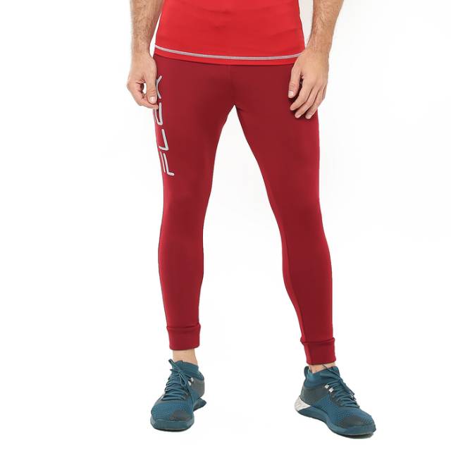 FCS-002MG Celana jogger sport fitness FLEX merah gelap