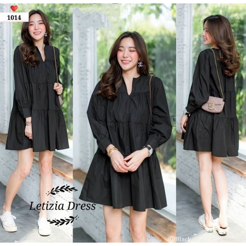 DRESS CASUAL TERBARU / FFFS LETIZIA DRESS 1014