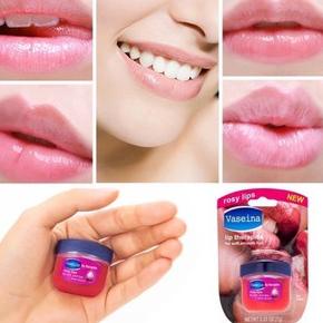 ↶ PELEMBAB BIBIR KERING Vaselin rosy LIP balm perawatan melembabkan melembutkan bibir + bibir pink a