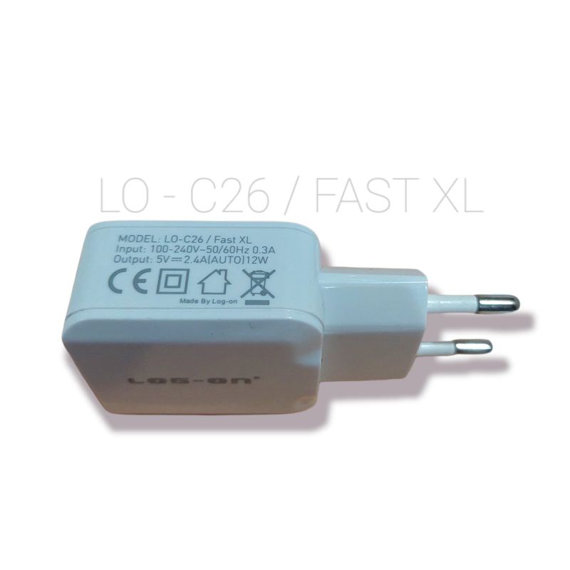 BATOK CHARGER LOG-ON LO-C26 2.4A