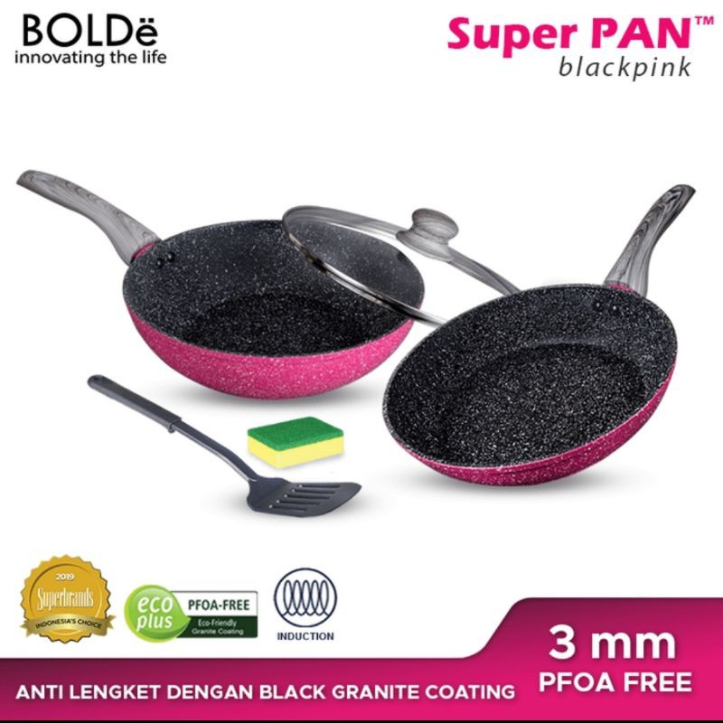 BOLDe Super Pan Granit Black Pink Series