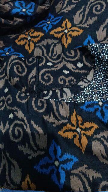 Gamis Batik Kombinasi Ready Sampai Super Jumbo Ld 120 Ld 110