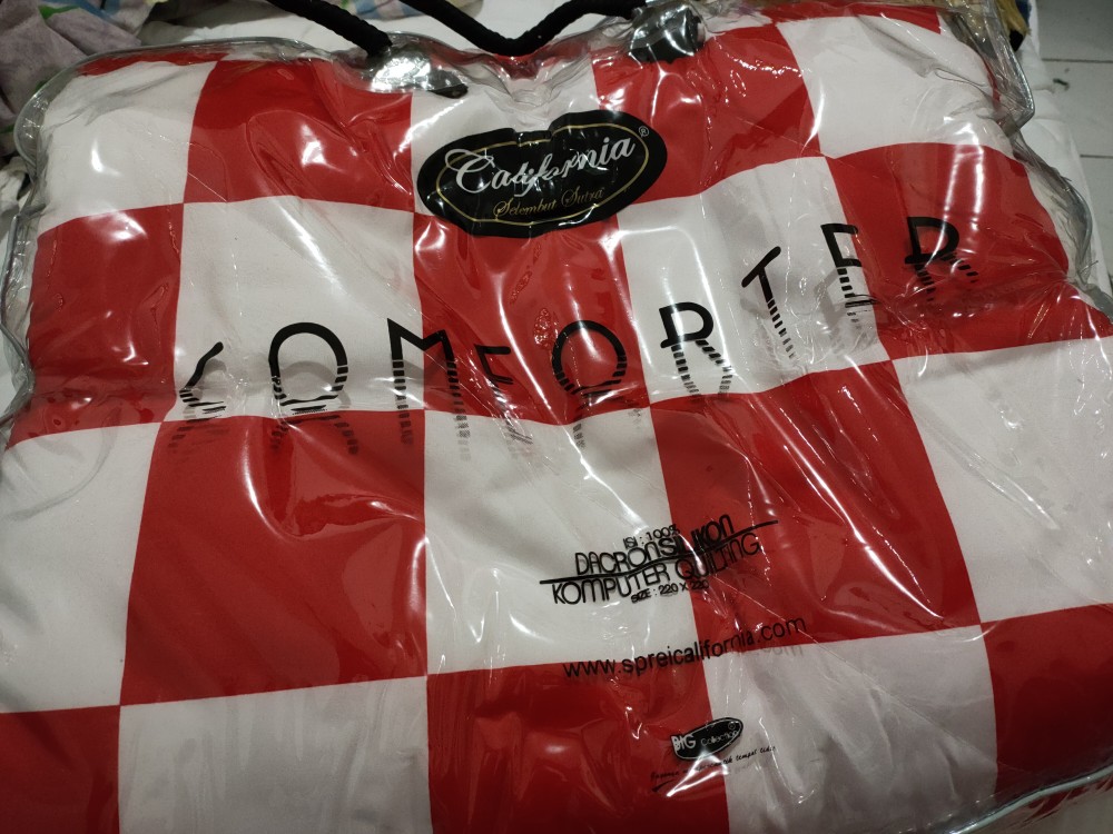 Promo Bedcover Saja California 200x200 Balena Mirah Moala Paris Rosea Geo - 180 King 160 Queen Bc