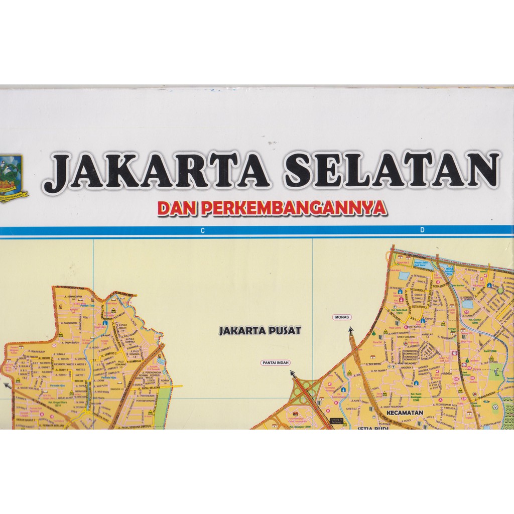 Jual Peta Kota : Peta Jakarta Selatan Dan Perkembangannya | Shopee ...