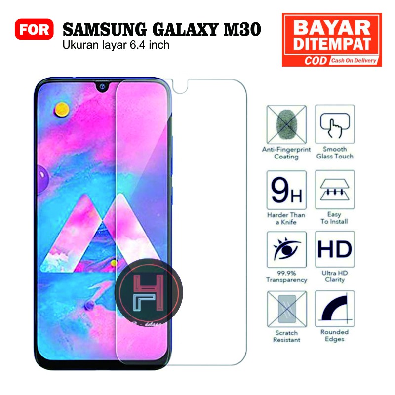 Tempered Glass Samsung Galaxy M30 - Tempered Glass Premium Quality