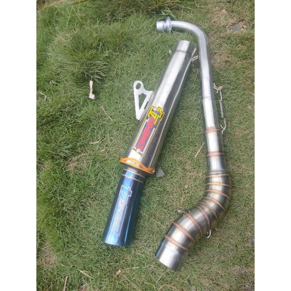 Open pipe daeng sai 4 51 mm canister and big elbow xrm 125/RS wave 125/100