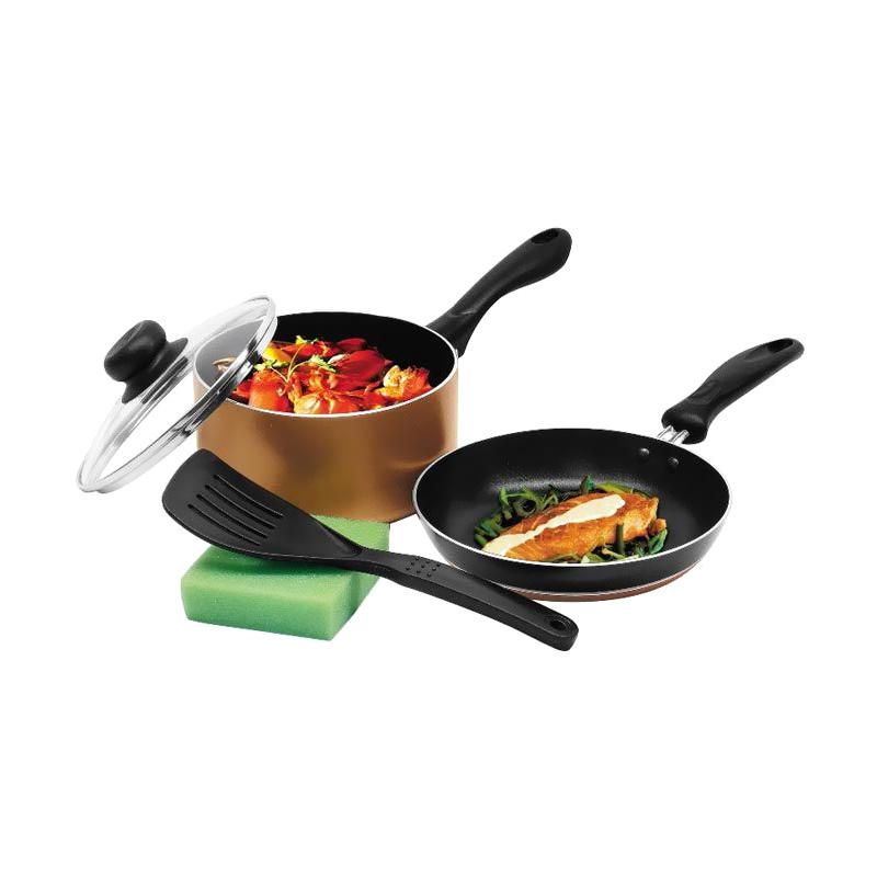 FM - Maxim Wajan Venice Set Peralatan Masak Frypan Spatula Sponge | Penggorengan Anti Lengket