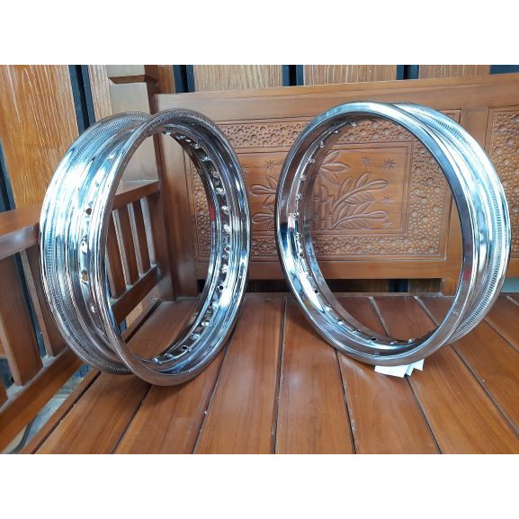 VELG PELEK PELAH ORI COPOTAN MOTOR DTRACKER OLD RING 14