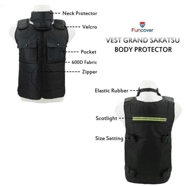 Rompi Motor Touring Biker Body Protector New Grand Sakatsu Funcover