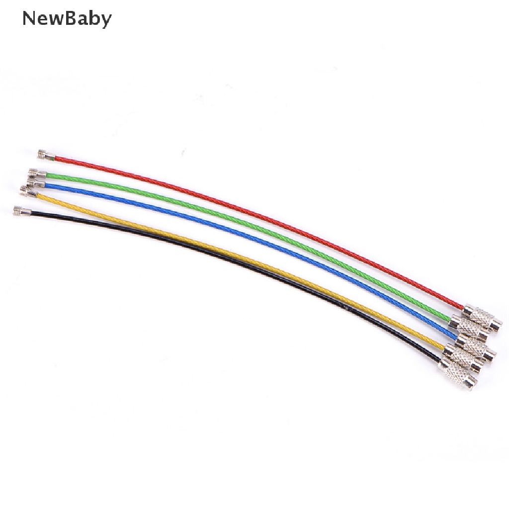 5pcs Gantungan Kunci Kabel Kawat Stainless Steel Untuk Outdoor / Hiking