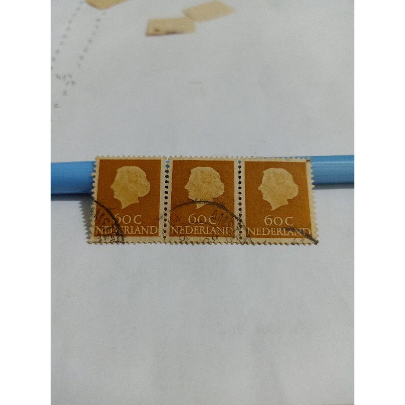 

Perangko Koningen Juliana 1953-1958 60 c Nederland Stamp (3pcs)