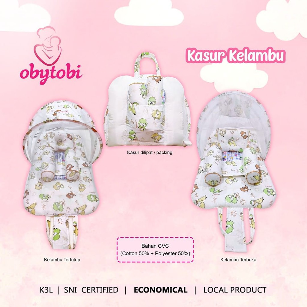 Obytobi Kasur Kelambu Set - Biru