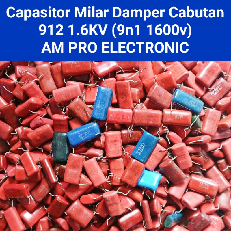 Capasitor Milar 912J 1.6kv 912 922 9n1 9n2 1600v Cabutan