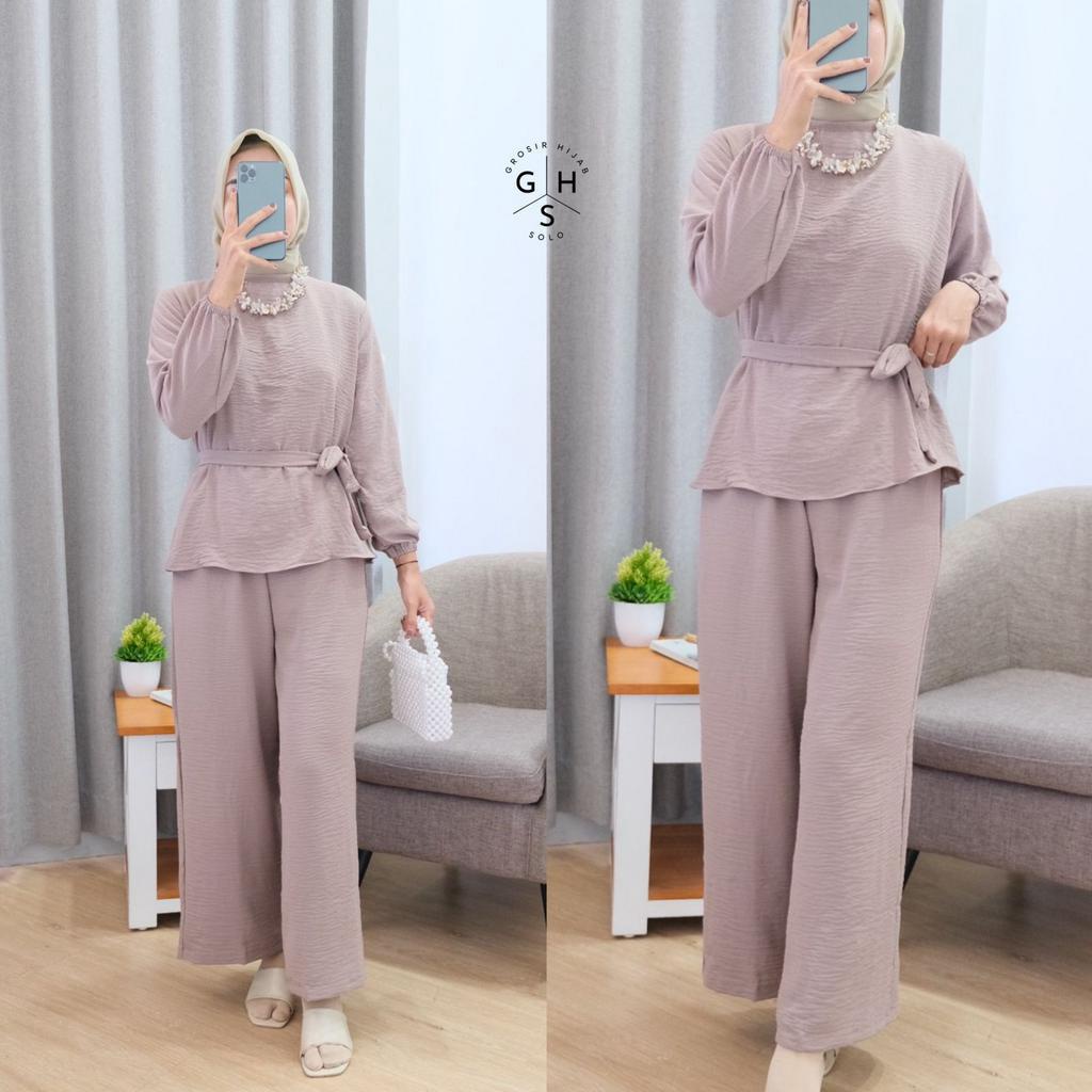 CORLA ONE SET BLOUSE ATASAN WANITA CRINCLE AIRFLOW PREMIUM (KJI)