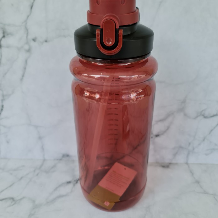 TERLARIS Botol Minum Jumbo 2Liter ada takaran ml - Botol air minum 9226 2Liter - Merah