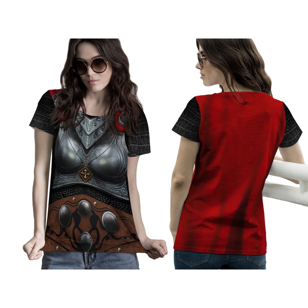 [Riashop] Kaos Costum Thor Wanita | Kaos Marvel Costume Thor FullPrint