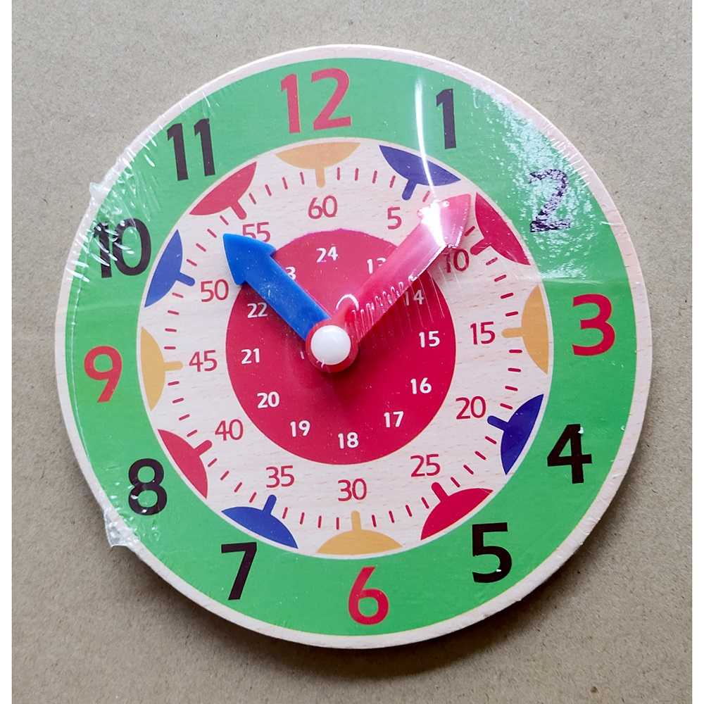 GIJ - MYY Mainan Anak Montessori Clock Hour Minutes Children Toy