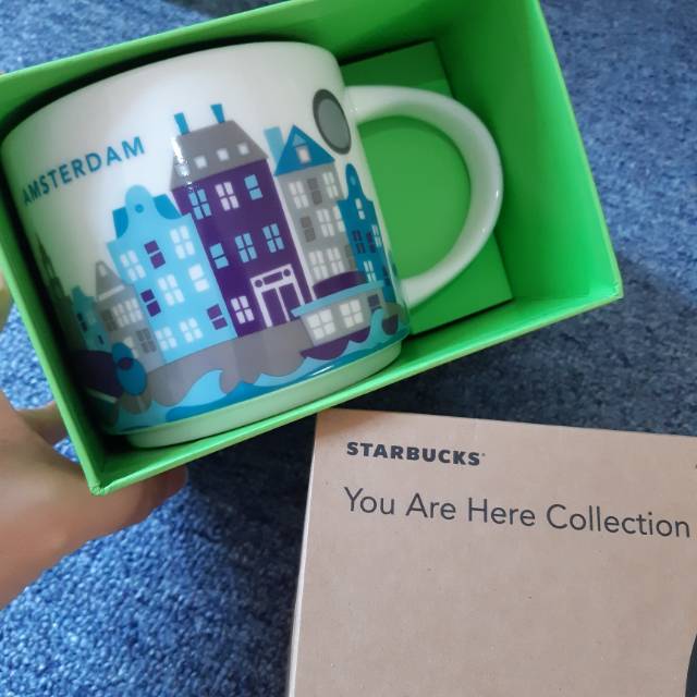 Starbucks mug YAH Amsterdam you are here series collection gelas original