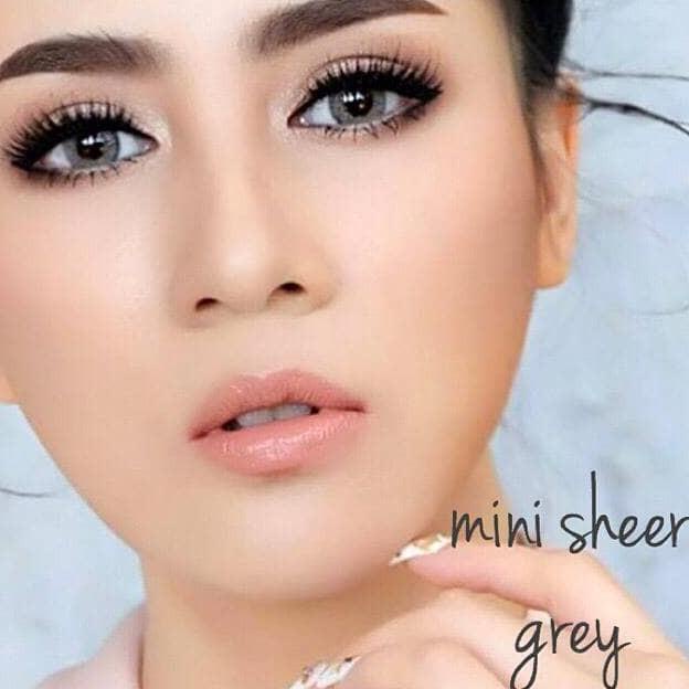 ORIGINAL SOFTLENS MINI SHEER GREY KITTY KAWAI soflens softlenses
