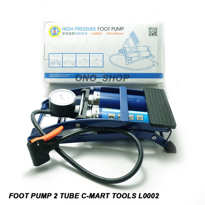 Foot Pump 2 Tube C-Mart Tools