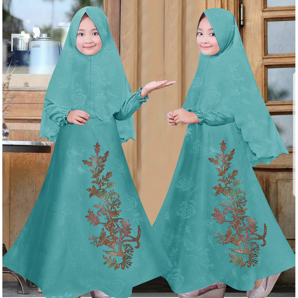 HOPYLOVY Gamis Anak Bunga Flower Kids