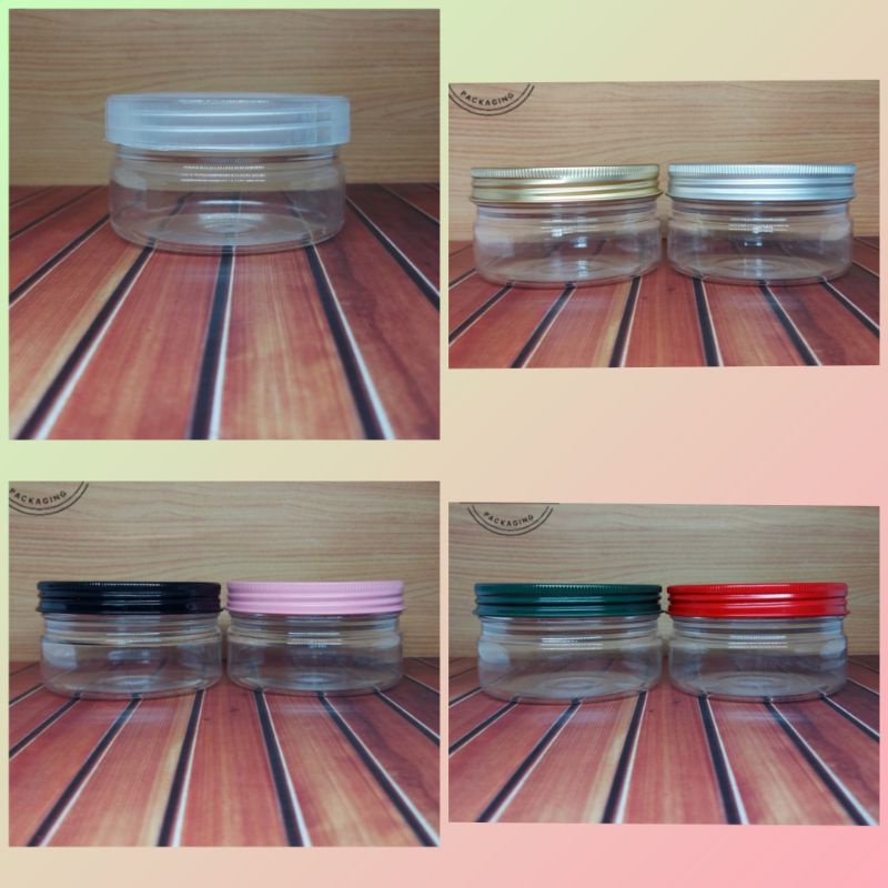 Toples 200ml Toples Plastik 200ml Toples Tabung 200ml Ceper Tutup Alumunium Toples 200ml Tutup Plast