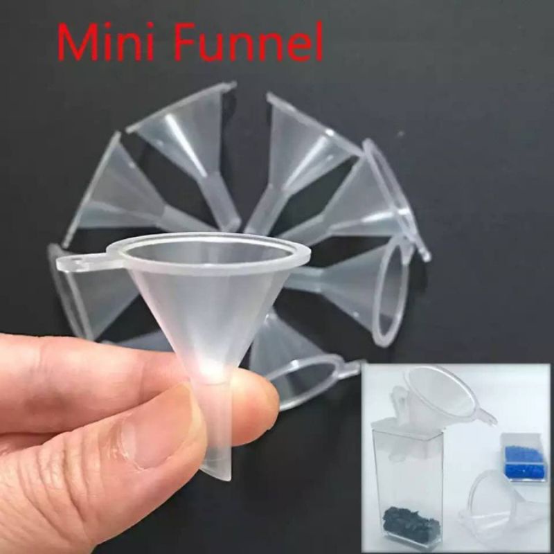 CORONG MINI PLASTIK / CORONG PARFUME OIL ESSENTIAL / SMALL FUNNEL /  MINI FUNNEL