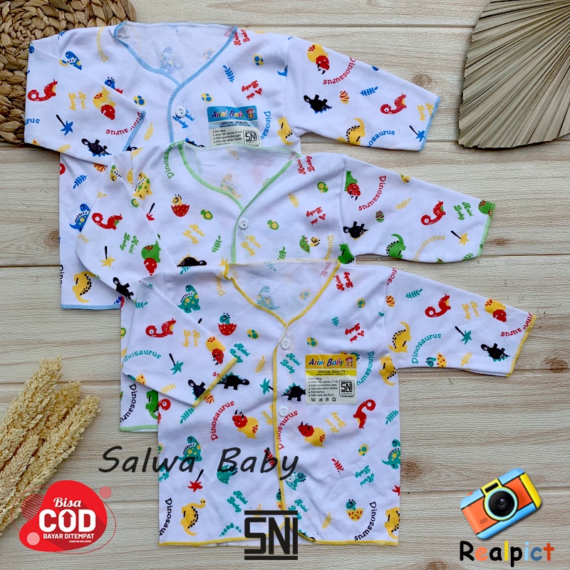 Kualitas Premium - 3 PCS Baju Bayi Baru Lahir Lengan Panjang Almeera Baby and Kids