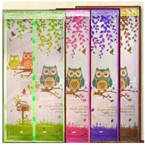 Tirai Magnet Anti Nyamuk Motif Kincir Angin tirai nyamuk owl burung hantu import