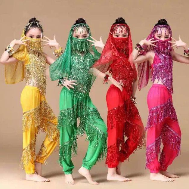 belly dance baju kostum anak aladin jasmine india halloween dance tari