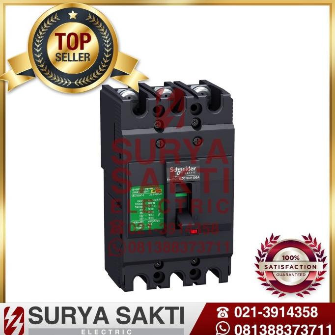 SCHNEIDER EasyPact MCCB EZC100N 63A / 63A 3P 18KA MCCB ezc