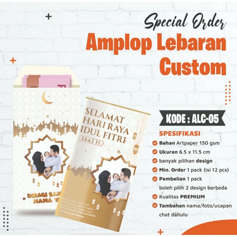 Amplop Lebaran Custom/ Angpaao/ Amplop Custom