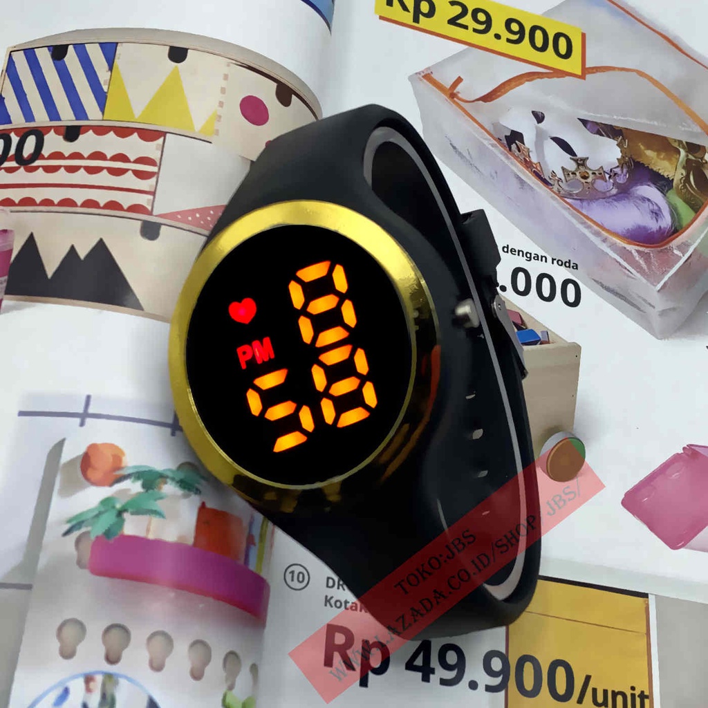 JAM TANGAN LED WATCH Cewek&amp;cowok Rubber Digital