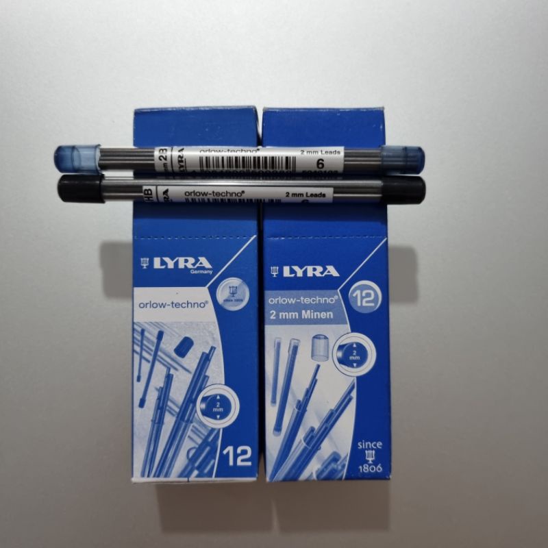 

Isi Pensil Mekanik Lyra Orlow Techno 2.0 2 mm HB 2B isi 6 Lead Tube