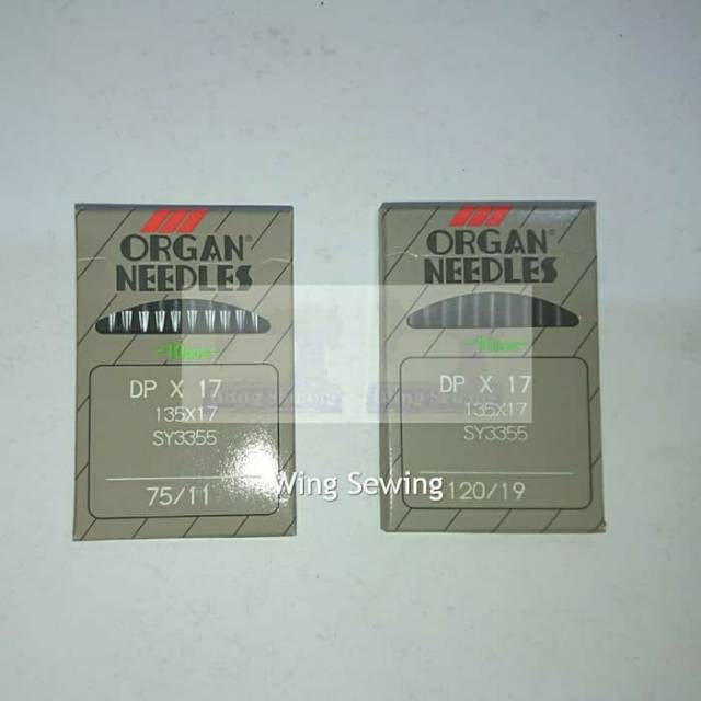 DPX17 ORGAN NEEDLES Jarum Mesin Jahit Walking Foot / Bartex / Bartack