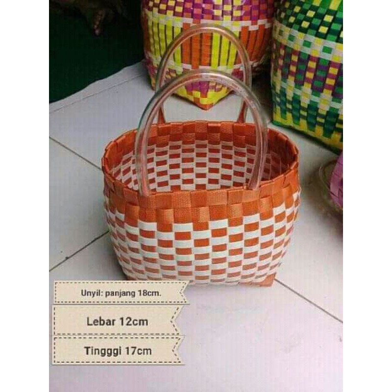 Tas Unyil| Tas Anyaman Plastik, Tas Belanja Sovenir Hampers Tas Pasar