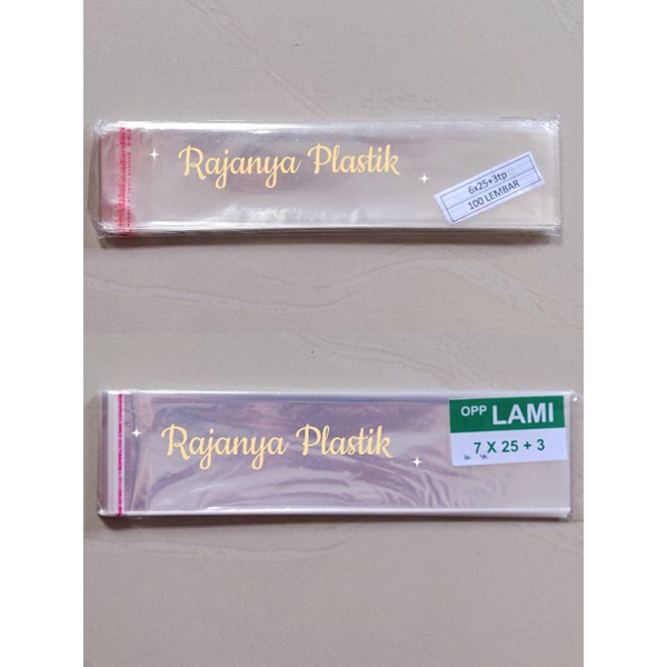 Plastik Opp Lem Sendok Garpu 6x25 7x25 8x25 9x25