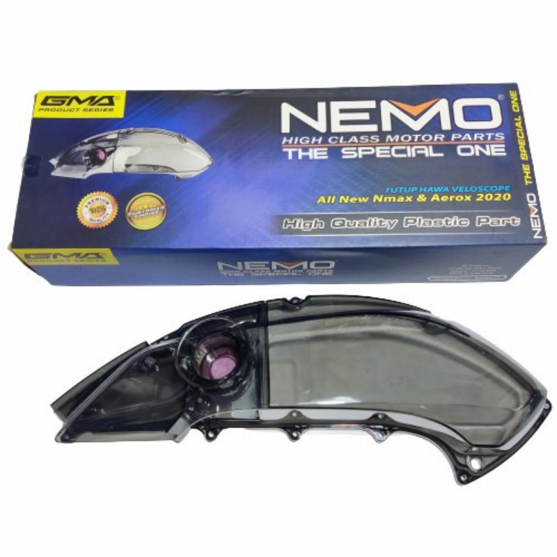 Cover tutup hawa Nmax transparan Veloscope Nmax new 2020-2022 / Aerox New 2020 Original NEMO