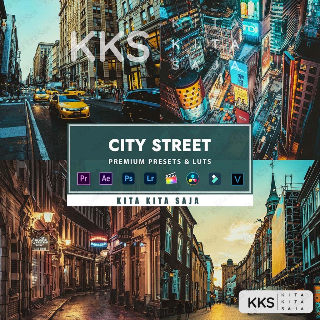 City Street - Premium Preset Foto dan Video VN Android IOS & PC Premiere Pro