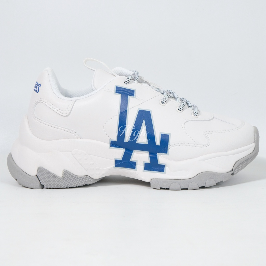 MLB LA Bigball Chunky Sneakers White/Blue 100% Original