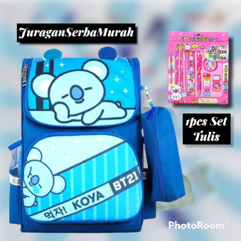 Tas Ransel Sekolah Perempuan SD Karakter BT21 Murah