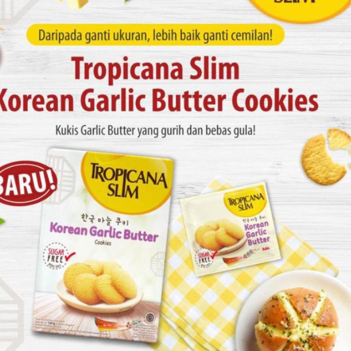 

Barang Terlaris Tropicana Slim Cookies [exp.2022] Korean Garlic Butter - Nutty Chocolate dan Hokkaid