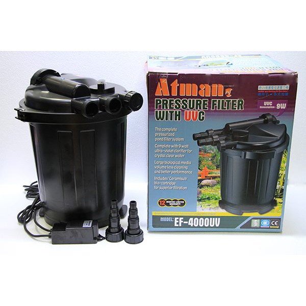 Jual External Filter Canister Atman EF4000U Pressure Filter Kolam UV